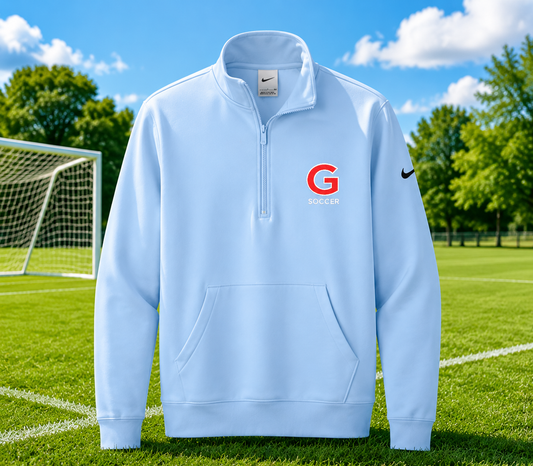 Goshen Soccer Nike Women's Club Fleece Sleeve Swoosh 1/2-Zip