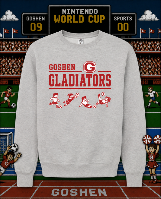 Goshen Soccer Retro 8-Bit Crewneck