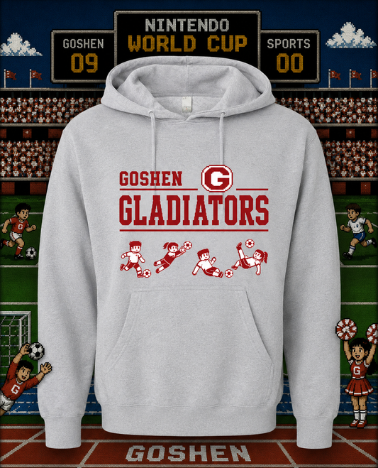 Goshen Soccer Retro 8-Bit Hooded Sweatshirt