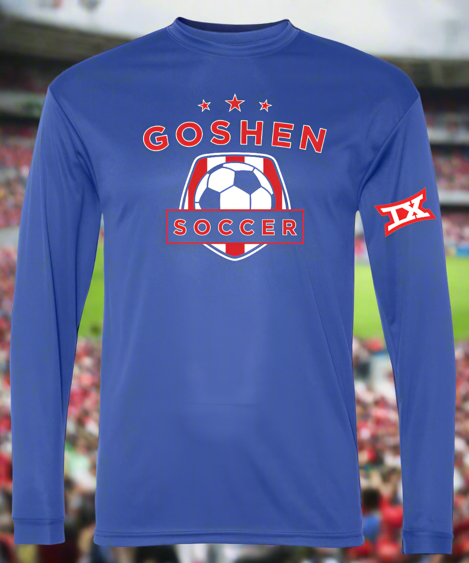 Goshen Soccer Performance Long Sleeve w/ Section IX logo