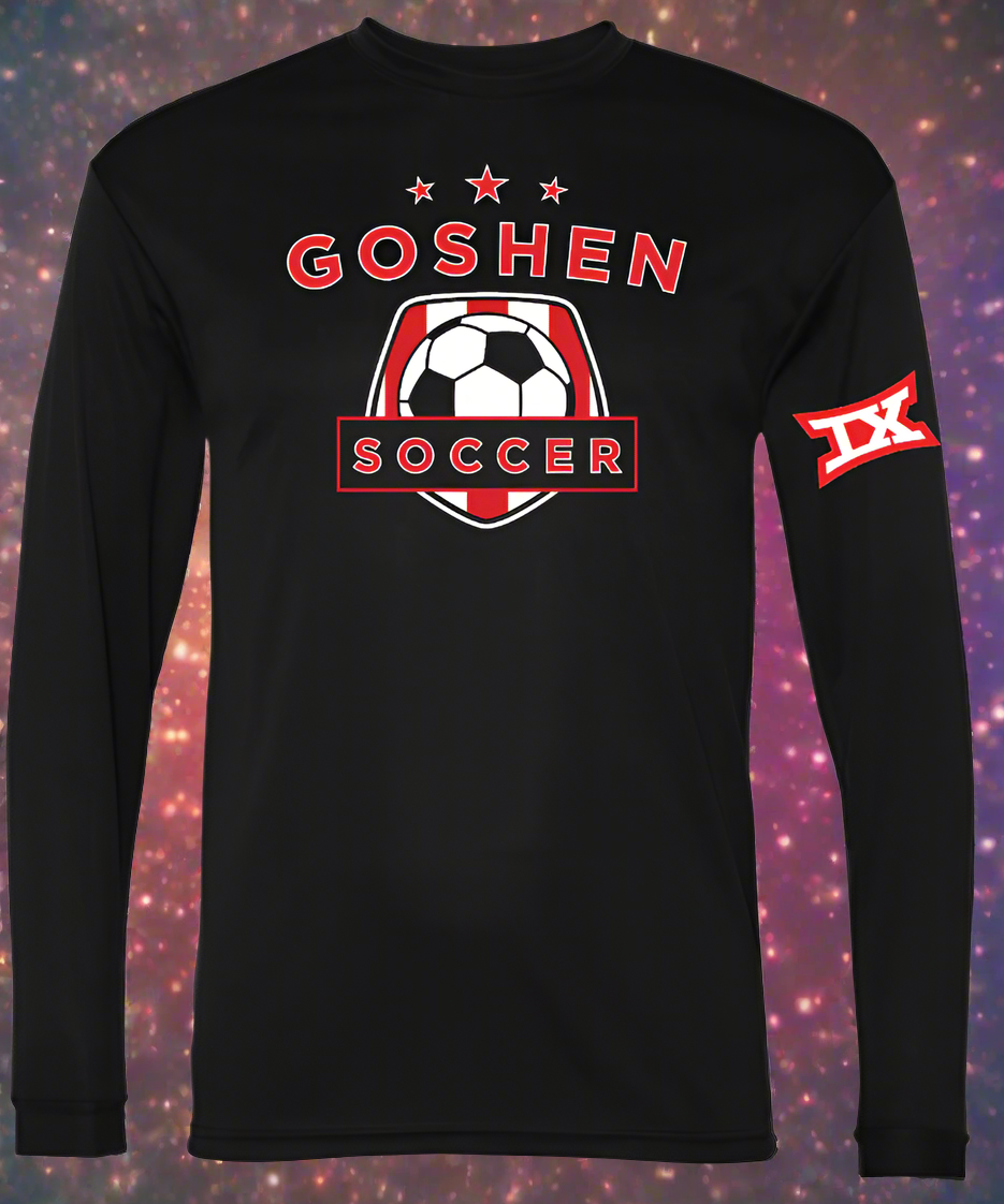 Goshen Soccer Performance Long Sleeve w/ Section IX logo