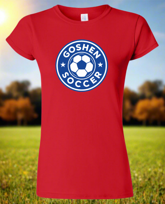 Women's Goshen Soccer Badge Softstyle® T-Shirt