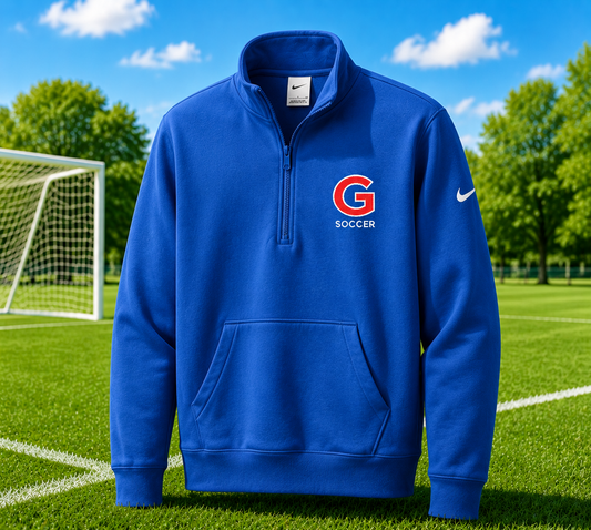 Goshen Soccer Nike Women's Club Fleece Sleeve Swoosh 1/2-Zip